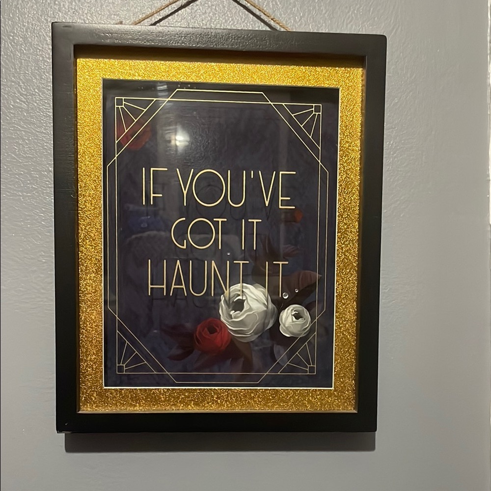 Gold and Black Framed Wall Art